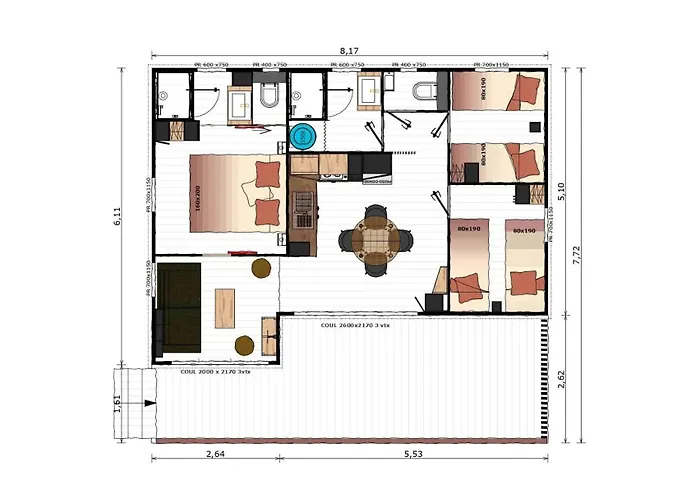 Camping 4 étoiles - Piscine - Eehefh Coulon